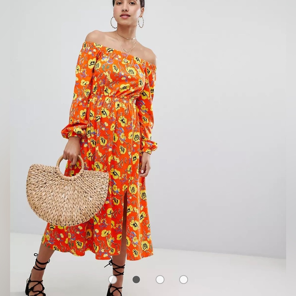 ASOS Floral midi dress NWT